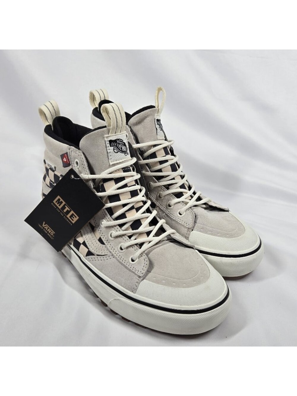 Vans Unisex Sk8 Hi MTE 2 Checkerboard Suede Shoes Sneakers Men's 7 Women's 8.5